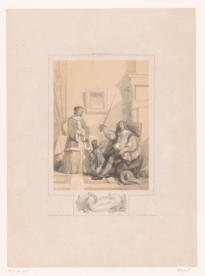 Father Shows His Young Son a Rapier by Fortuné Ferogio