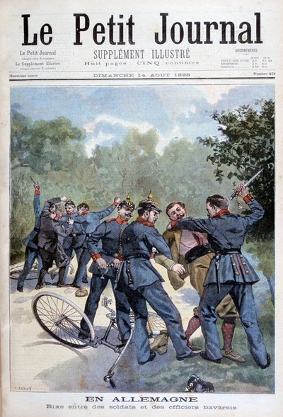 A Brawl Between German Soldiers and Bavarian Officers, Germany by Fortuné Méaulle