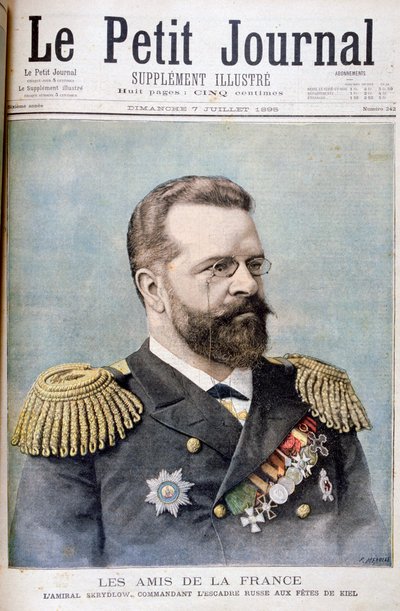 Admiral Nikolai Skrydlov, Russian Naval Officer, 1895 by Fortuné Méaulle