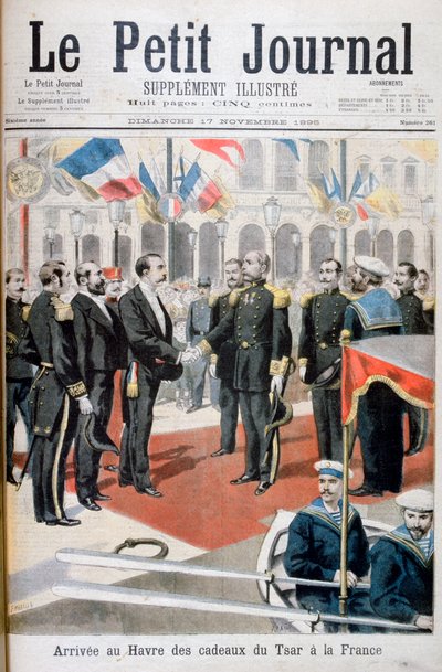 Arrival in Le Havre of the Gifts of the Tsar in France by Fortuné Méaulle