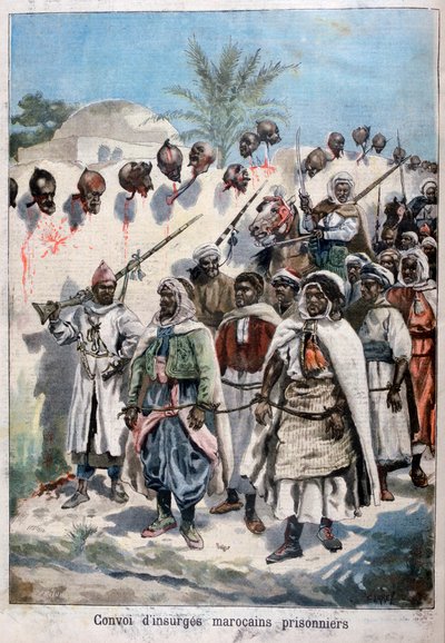Column of Insurgent Moroccans Taken Prisoner at Tadla by Sultan Abdul-Hafiz