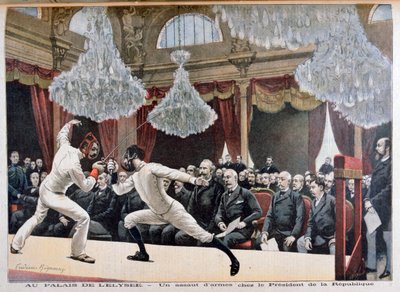 Fencing in front of the President of the Republic, Palais de l