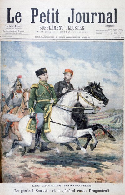 French General Saussier and Russian General Dragomirov by Fortuné Méaulle