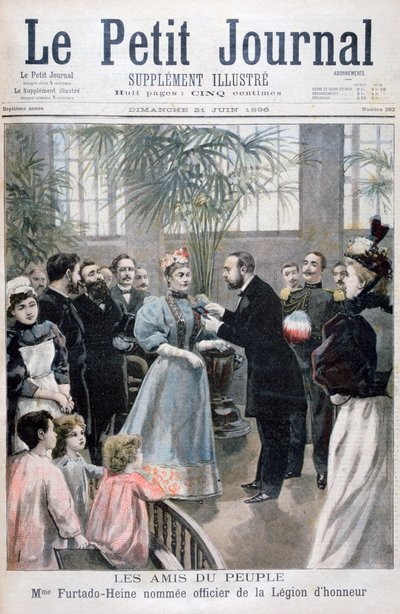 Mrs Furtado-Heine Named Officer of the Legion of Honour, 1896 by Fortuné Méaulle