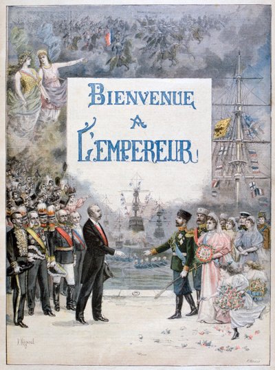 Nicholas II of Russia and Félix Faure, President of the French Republic by Fortuné Méaulle