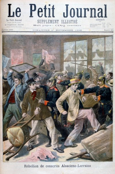 Rebellion of the Alsaciens-Lorrains conscripts, 1896 by Fortuné Méaulle