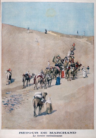 Return of merchants, 1899 by Fortuné Méaulle