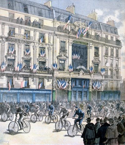 Start of the Paris-Brest-Paris cycle race by Fortuné Méaulle