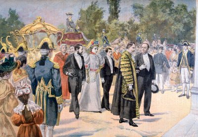 The Lord Mayor of London Visiting Bordeaux, France, 1895 by Fortuné Méaulle