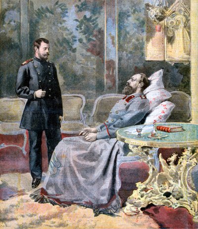 The Tsarevich Nicholas and His Father Tsar Alexander III of Russia, 1894 by Fortuné Méaulle