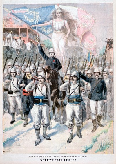 Victory!!, French intervention in Madagascar by Fortuné Méaulle