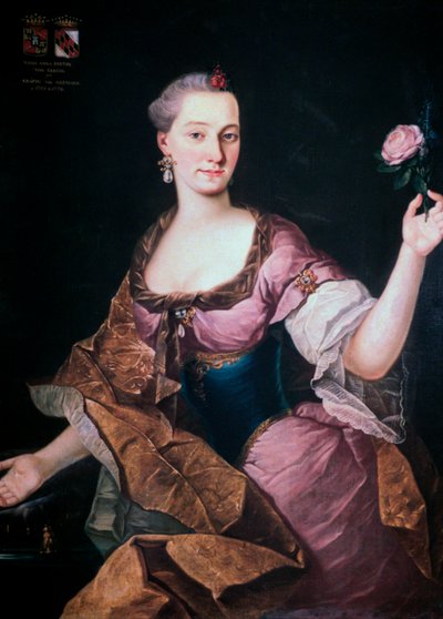 Maria Anna Freyin Von Erberg, Ljubljana, c1741-1769 by Fortunat Bergant