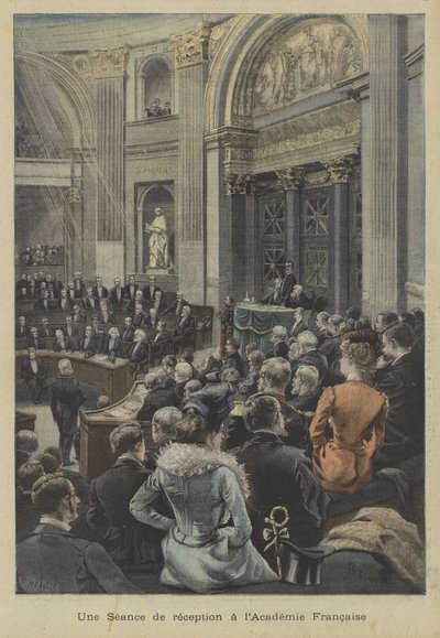 A Reception Session at the Academie Francaise, Paris by Fortune Louis Meaulle