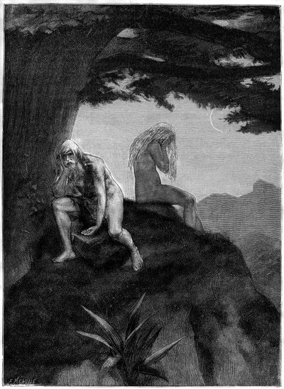 Adam and Eve by Fortune Louis Meaulle