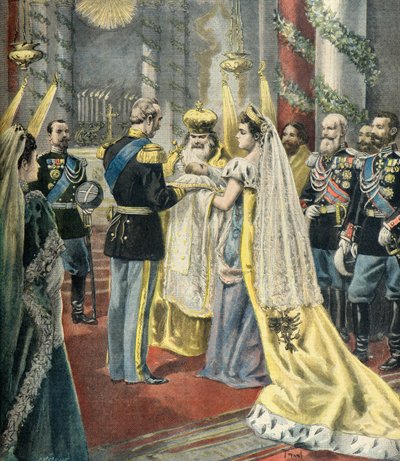 Baptism of Grand Duchess Tatiana Nikolaievna by Fortune Louis Meaulle