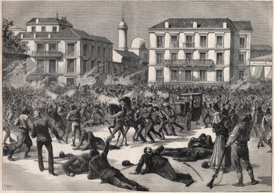 Deportation of Queen Nathalie from Serbia by Fortune Louis Meaulle
