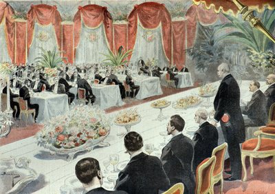 Dinner Offered to Felix Faure by Representatives of Commerce and Industry in 1897 by Fortune Louis Meaulle