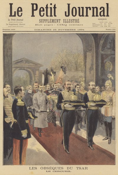 Funeral of Tsar Alexander III of Russia by Fortune Louis Meaulle