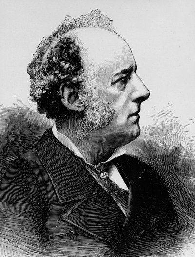 John Everett Millais (1829-1896) English Pre-Raphaelite painter, engraving by Meaulle by Fortune Louis Meaulle