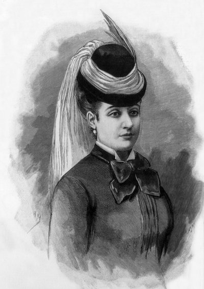Marie Regnault, woman victim of crime of Montaigne street in Paris in 1887 by Fortune Louis Meaulle