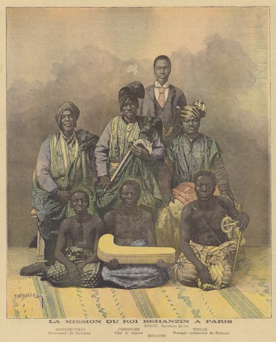 Members of the Mission from the Dahomean King Behanzin to Paris by Fortune Louis Meaulle