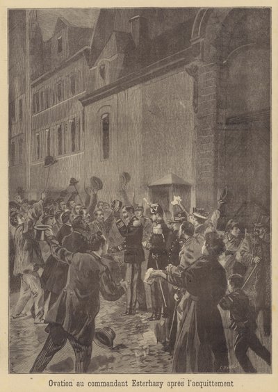 Ovation for Major Esterhazy After His Acquittal by Fortune Louis Meaulle