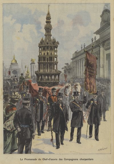 Procession of the Masterpiece of the Company of Carpenters by Fortune Louis Meaulle