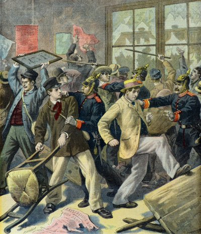 Rebellion of Conscripts from Alsace Lorraine in German Stations by Fortune Louis Meaulle