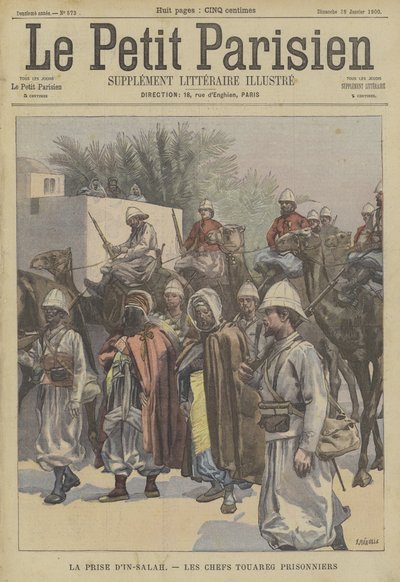 The capture of Ain Salah, Algeria: Tuareg chiefs taken prisoner by the French by Fortune Louis Meaulle
