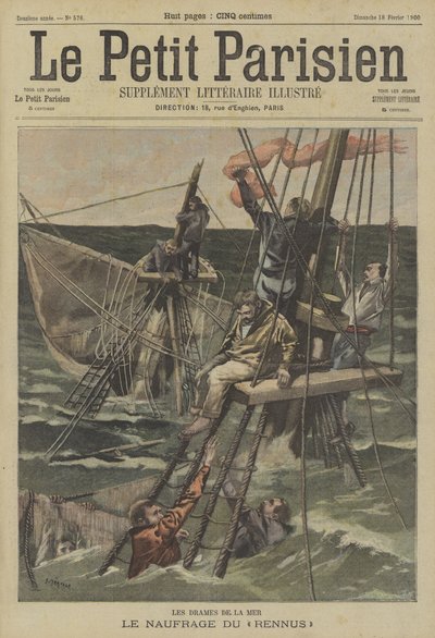The wreck of the Rennus by Fortune Louis Meaulle
