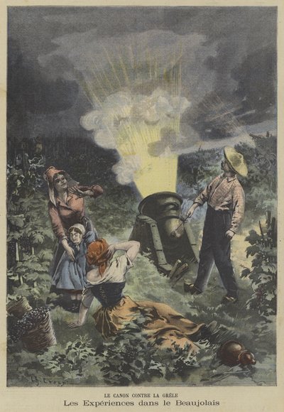 Using a Cannon to Protect a Beaujolais Vineyard from Hail by Fortune Louis Meaulle
