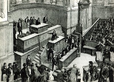 Victor Hugo in the Chamber of Peers, c. 1885 by Fortune Louis Meaulle