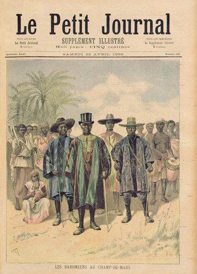 Dahomeans on the Champs de Mars, Illustration from 
