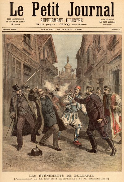Events in Bulgaria: The Assassination of Mr. Beltchef in the Presence of Stefan Stambolov (1854-95) from 