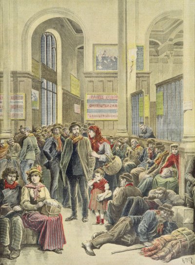 Italian Emigrants at Gare Saint-Lazare, from 