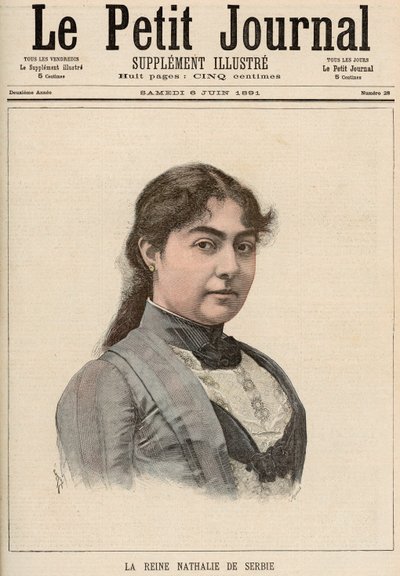 Queen Natalija of Serbia from 
