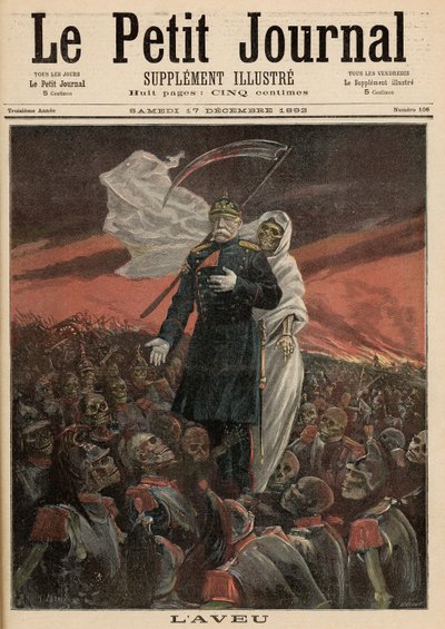 The Confession: Otto Von Bismarck with Death by Fortune Louis Meaulle and Henri Meyer