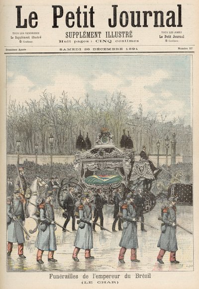The Funeral of the Emperor of Brazil: The Carriage by Fortune Louis Meaulle and Henri Meyer