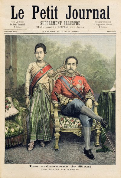 The King and Queen of Siam, Illustration from 
