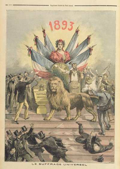 Universal Suffrage, illustration from the supplement of 