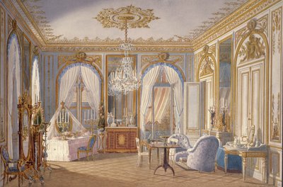 Dressing Room of the Empress Eugenie at Saint-Cloud, 1860 by Fortune de Fournier