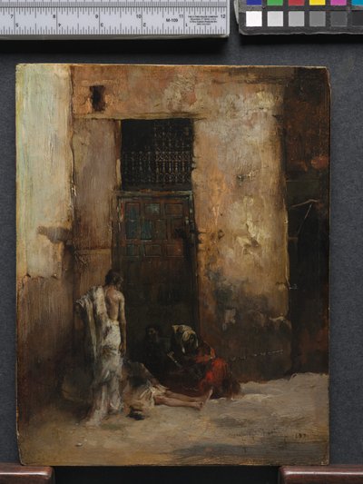 Beggars by a Door by Fortuny y Carbó