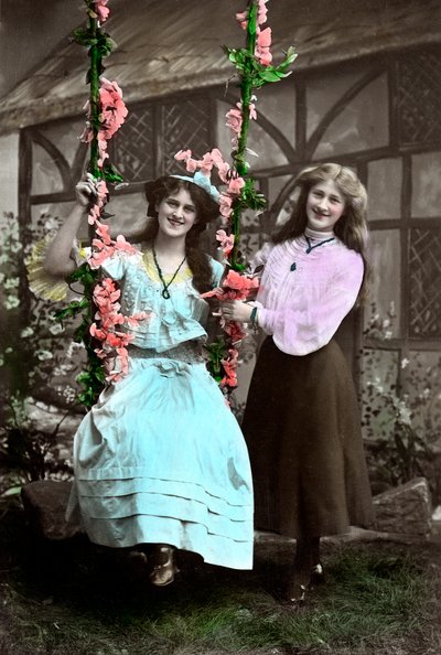 Zena and Phyllis Dare, English Actresses by Foulsham and Banfield