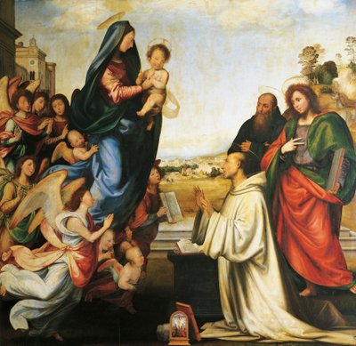 Apparition of the Virgin to St Bernard by Fra (1472 1517) Bartolomeo
