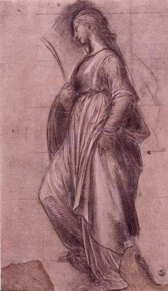 Study of St. Catherine of Alexandria by Fra Bartolomeo