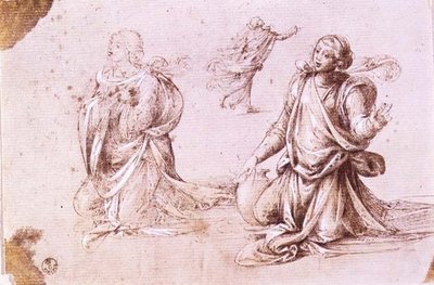 Three Studies of a Female Figures for The Woman of Samaria by Fra Bartolomeo