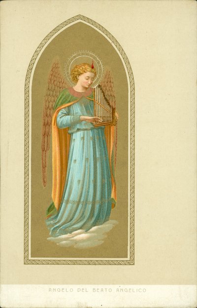 Angel Playing a Musical Instrument by Fra (after) Angelico