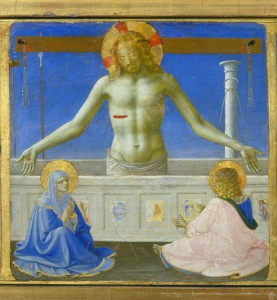 Christ Standing in His Tombs (Resurrection) - Lower Part (Predella) of the 