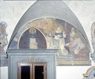 The Miraculous Discovery of the Key to the Belt of St. Antoninus, lunette by Fra (c.1387 1455) Angelico