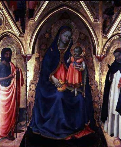 The Virgin and Child with St. John the Baptist and St Dominic by Fra (c.1387 1455) Angelico